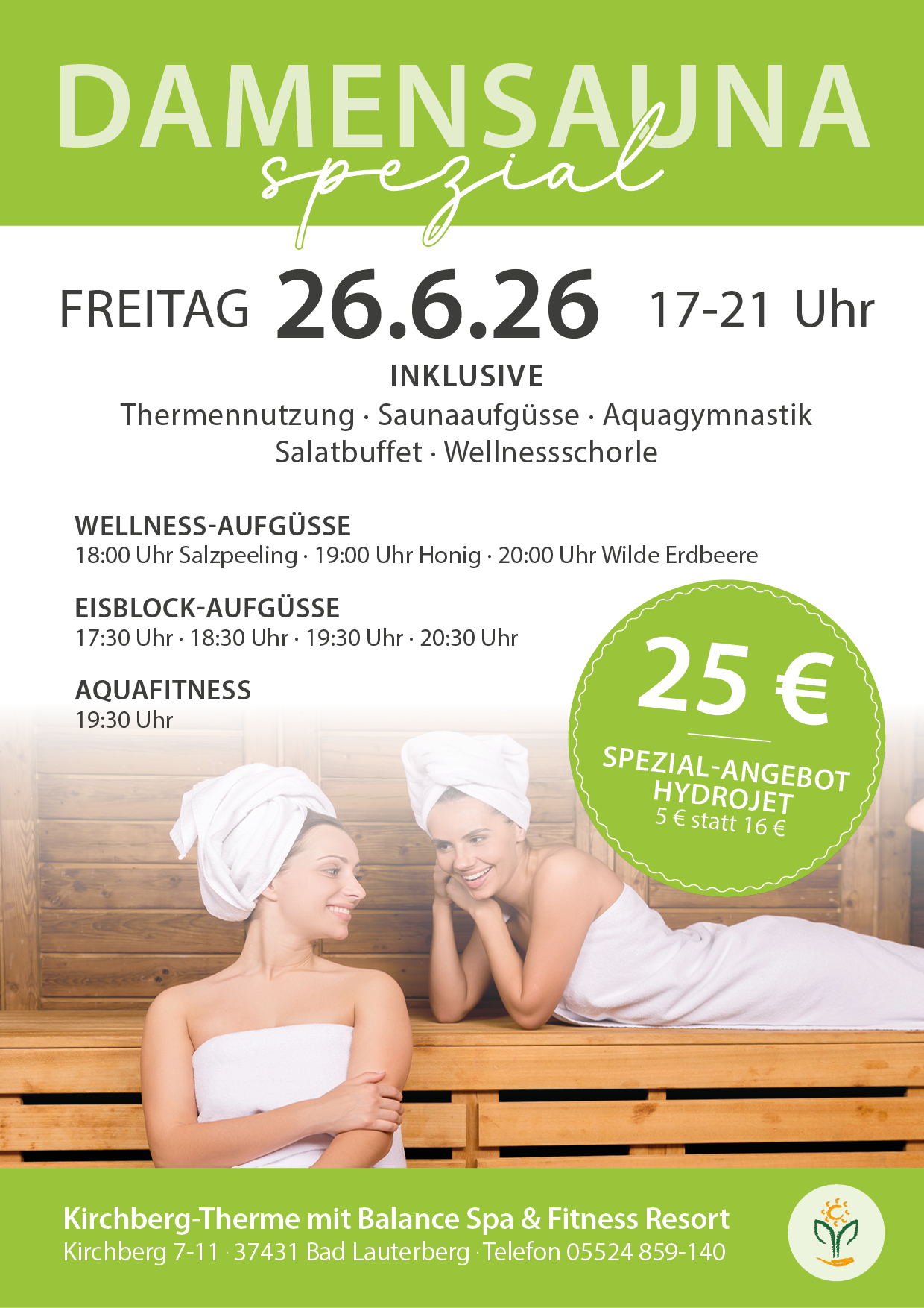 Damensauna 26.06.2026